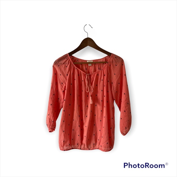 JCrew lightweight orange top - Picture 1 of 4